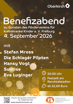 Bild: Benefizkonzert zu Gunsten des Fördervereins für krebskranke Kinder e.V.