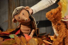 Bild: Herr Eichhorn und der erste Schnee