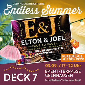 Bild: Prämiere: Elton & Joel - Face to Face meets Summertime auf dem Deck 7