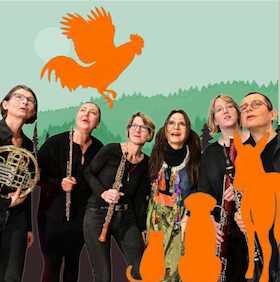 Bild: Vaihinger Bläserquintett & Silke Karl: „Die Bremer Stadtmusikanten“ - Ein Konzert für Kinder ab 5 Jahre und die ganze Familie