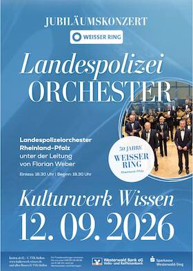 Bild: Landespolizeiorchester Rheinland-Pfalz - 50 Jahre WEISSER RING Rheinland-Pfalz