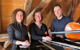 Bild: Verbotene Melodien - Stimmen der Vielfalt - Leona Rötzsch - Querflöte; Athanasios Bellos - Violoncello; Jenia Keller - Klavier