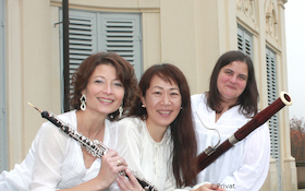 Bild: Trio Tricolore - Lilla Mokbel-Nyeste - Oboe; Klara Baszun - Fagott; Kyoko Sawada - Klavier