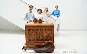 Bild: Ensemble Cappella della Lettera - Andreas Kammenos - Blockflöten; Sophia Mücke - Barockvioline; Dasha Vorontsova - Historische Tasteninstrumente;
