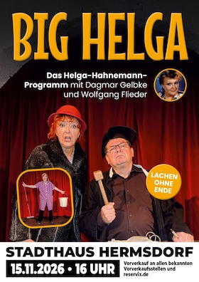 Bild: BIG HELGA - Das Helga Hahnemann Programm mit Dagmar Gelbke
