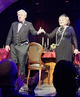 Bild: Margit Sponheimer mit Frank Golischewski am Klavier - DINNER FOR ONE und andere Köstlichkeiten