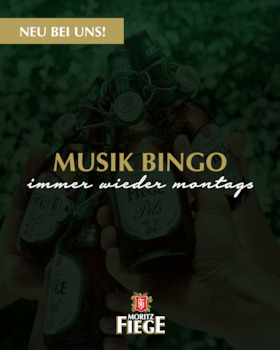 Bild: MORITZ FIEGE Spiele Abend _ immer wieder montags - MORITZ FIEGE Musik Bingo -Bingo, Beats & beste Stimmung!