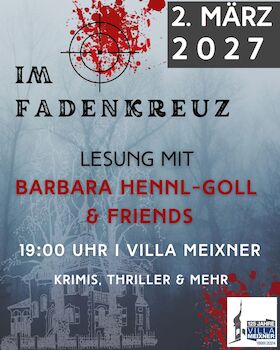 Bild: Krimilesung Barbara Hennl-Goll  & Friends - Im Fadenkreuz: Krimis, Thriller & mehr