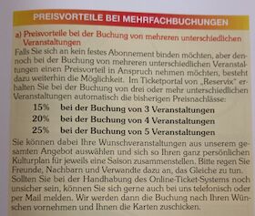 Bild: 15% bei 3 Veranstaltungen