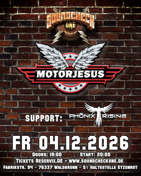 Bild: Motorjesus + Support: Phönix Rising