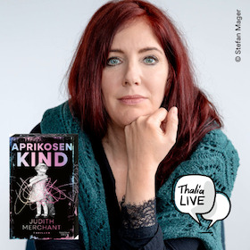 Bild: Judith Merchant mit „Aprikosenkind“: eine interaktive Krimi-Lesung