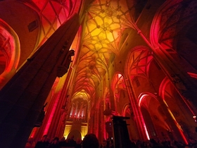 Bild: Lightshow & Orgel - Melanie Jäger-Waldau & Heiko Grebing und Team