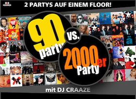 Bild: 90er vs. 2000er Party