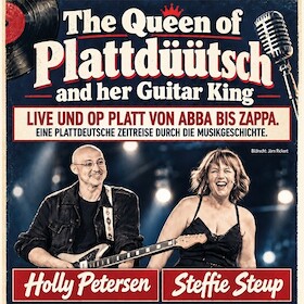 Bild: The Queen of plattdüütsch and her Guitar King