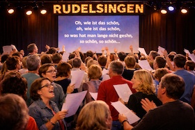 Bild: Rudelsingen - Gemeinsam Singen. Gemeinsam Glücklich sein.
