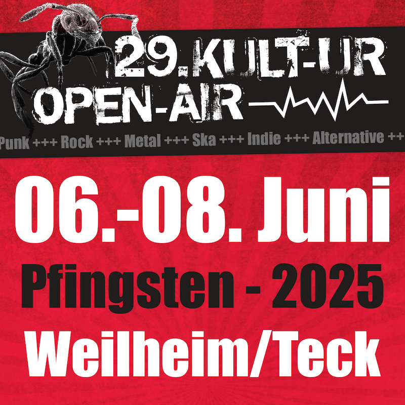29. KULT-UR OPEN AIR 2025 - Katze-im Sack-Festival-Ticket (für alle 3 Tage)