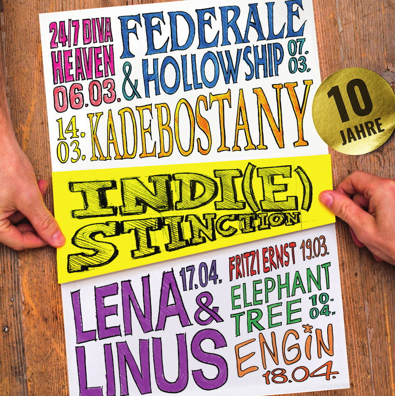Indi(e)stinction-Festival - Bei Auswahl von mindestens 3 verschiedenen Veranstaltungen aus dem Festival 20% sparen!