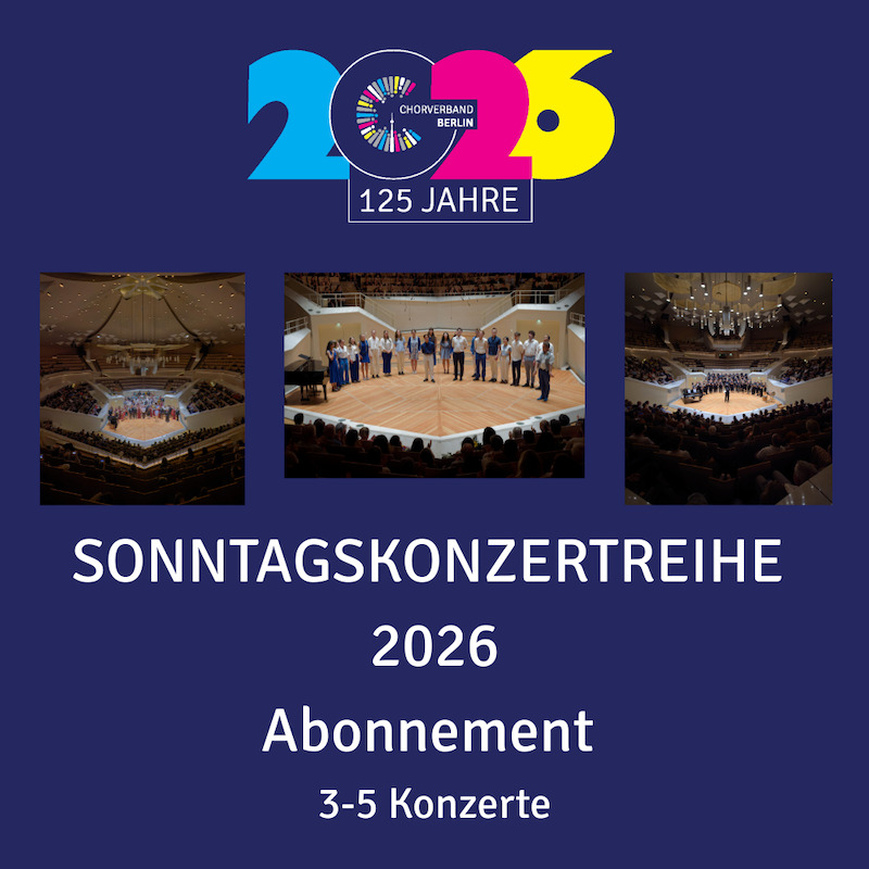 Sonntagskonzert-Abo 3 bis 5 Termine (20% Rabatt)