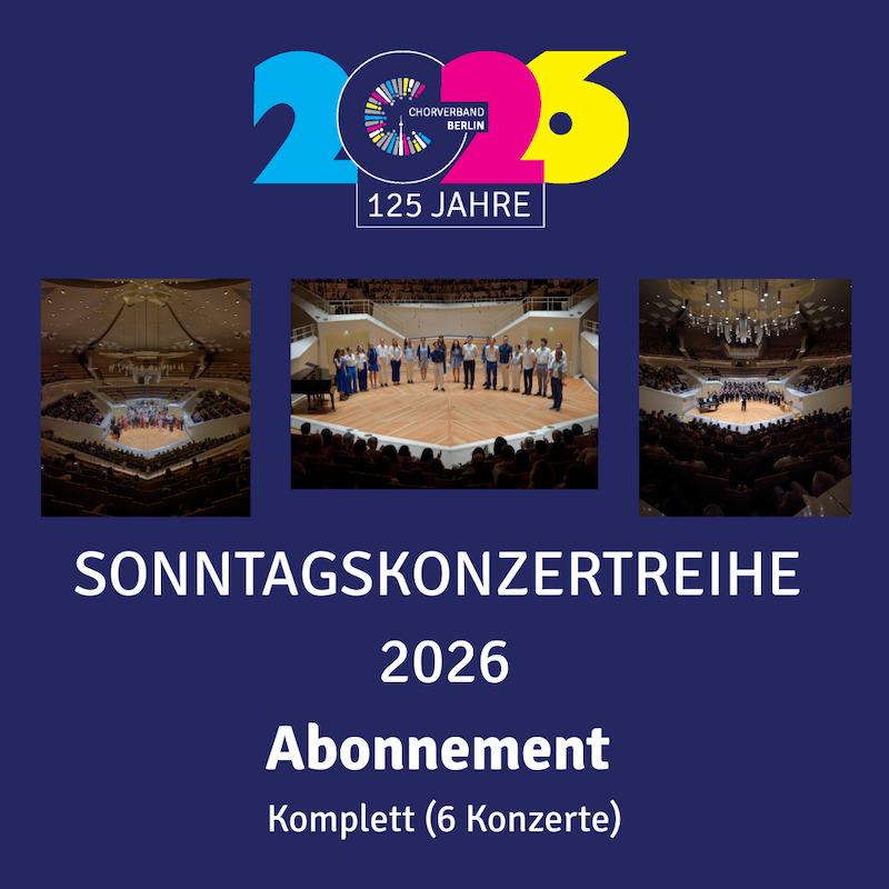 Sonntagskonzert-Abo 6 Termine (25% Rabatt)
