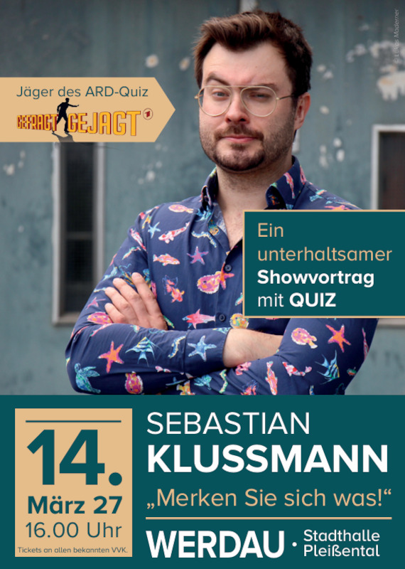 Sebastian Klussmann - Merken Sie sich was! - "Merken Sie sich was!" Showvortrag mit Witz und Quiz