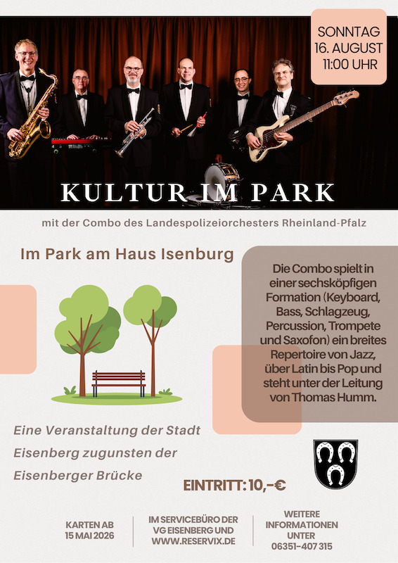 Kultur im Park - Combo des Landespolizeiorcheszers Rheinland-Pfalz