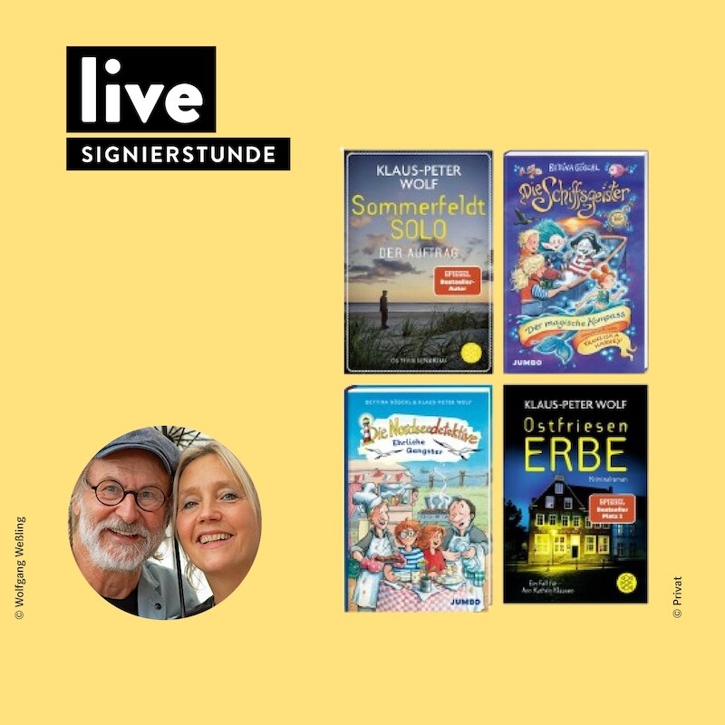 SIGNIERSTUNDE: Klaus-Peter Wolf und Bettina Göschl