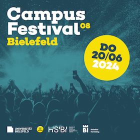 Campus Festival Bielefeld 2024 - Beschäftigte der Universität Bielefeld / Hochschule Bielefeld, Studierende aller anderen Hochschulen, Schüler*innen