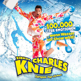 Zirkus Charles Knie Memmingen - Tournee 2024 - 100.000 Liter Emotionen - wenn Wasser zur Show wird!