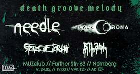 Death Groove Melody - Live: Needle, Black Corona, Stones of Jordan, Brlabl