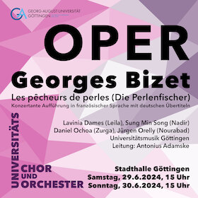 Georges Bizet »Les pêcheurs de perles« - »Die Perlenfischer« – Konzertante Aufführung in französischer Sprache mit deutschen Übertiteln