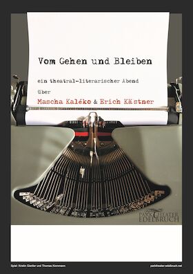 Bild: "Vom Gehen und Bleiben" ein Theaterabend über Erich Kästner und Mascha Kaléko