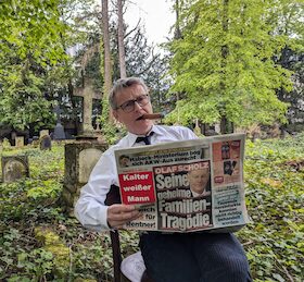 Bild: Kalter weißer Mann - Gender-Diskussion v. Dietmar Jacobs & Moritz Netenjakob