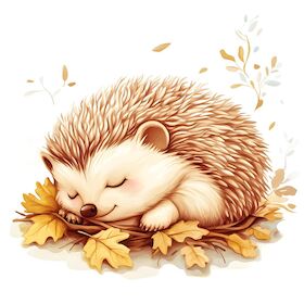 Kleine Igel schlafen gern