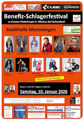 Benefiz-Schlagerfestival - zu Gunsten des Kinderhospiz St. Nikolaus