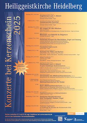 Konzerte zu Advent, Weihnachten und Neujahr bei Kerzenschein 25