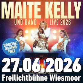 Bild: Maite Kelly und Band - Live 2026 - Schlagerherz und Flower-Power