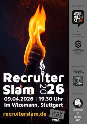Recruiter Slam 2026 - Das Bühnen-Highlight für Recruiting & HR-Kreativität