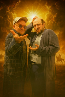 Bild: Herr von Laun und Herr Faupel sind schlecht vorbereitet / WATT MIT KULTUR 2026 - open air in Wangerland-Horumersiel