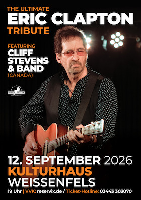 Bild: Eric Clapton Tribute-Show - direkt aus Canada: Cliff Stevens & Band