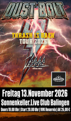 Bild: Dust Bolt - Thrash is Back Tour 2026