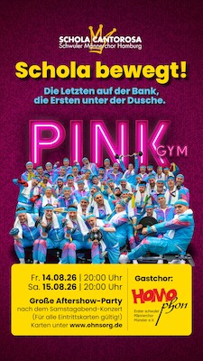 Bild: SCHOLA BEWEGT! - Die Letzten auf der Bank, die Ersten unter der Dusche!