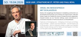 Bild: Orgel im Zwiegespräch mit Schlagzeug