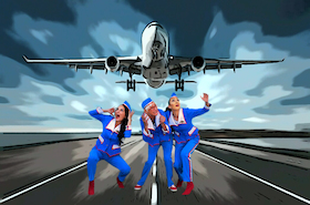 Bild: Dreist präsentiert: Reiherair - - die gesungene Comedy-Flug-Revue