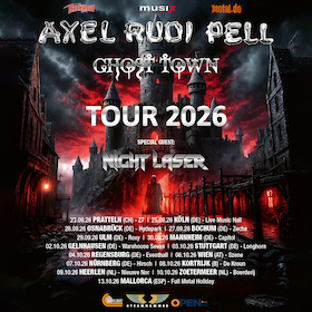 Bild: AXEL RUDI PELL – Ghost Town European Tour 2026 meets Warehouse Seven