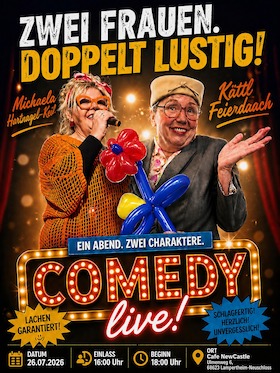 Bild: Comedy live - Zwei Frauen. Doppelt lustig!
