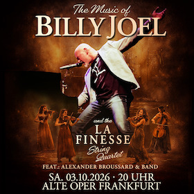Bild: The Music Of Billy Joel - feat. Alexander Broussard & Band & String Quartet La Finesse
