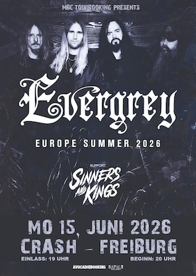 Bild: EVERGREY - Support: SINNERS AND KINGS