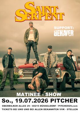 Bild: SAINT SERPENT - Support: BEHAVER