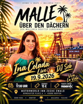 Bild: Malle über den Dächern von Herten - Mallorca Rooftop Sundowner Party