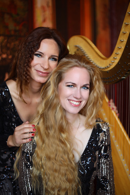 Bild: Les Trois Deux - Sarah Bouwers (Gesang) und Jasmin-Isabel Kühne (Harfe)